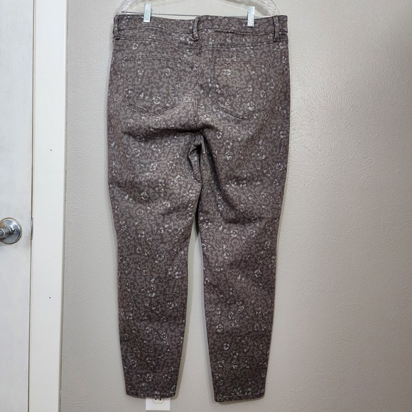 Talbots Slimming Abstract‎ Leopard Jeggings Women's Size 16 High Rise Neutral - Picture 2 of 10